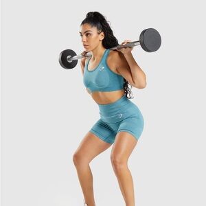 Teal Gymshark Workout Set